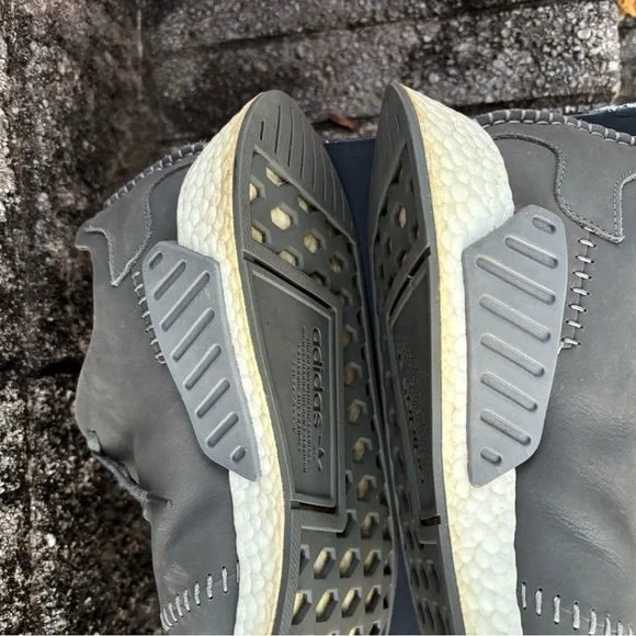 Adidas Wings+Horns NMD_R2 Grey Leather Ash Size 11.5 - Picture 10 of 11